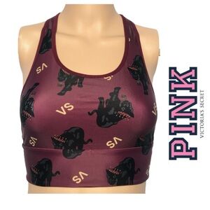 Victoria's Secret PINK Burgundy Sports Bra - Panther - 7122